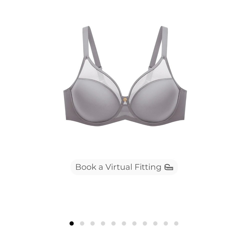 Elegant Gray Underwire Bra